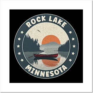 Rock Lake Minnesota Sunset Posters and Art